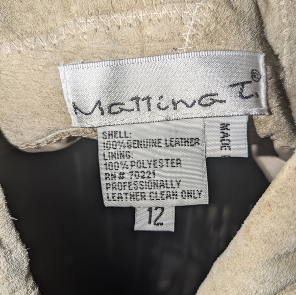 Genuine leather two-piece Skirt Set - Picture 1 of 5